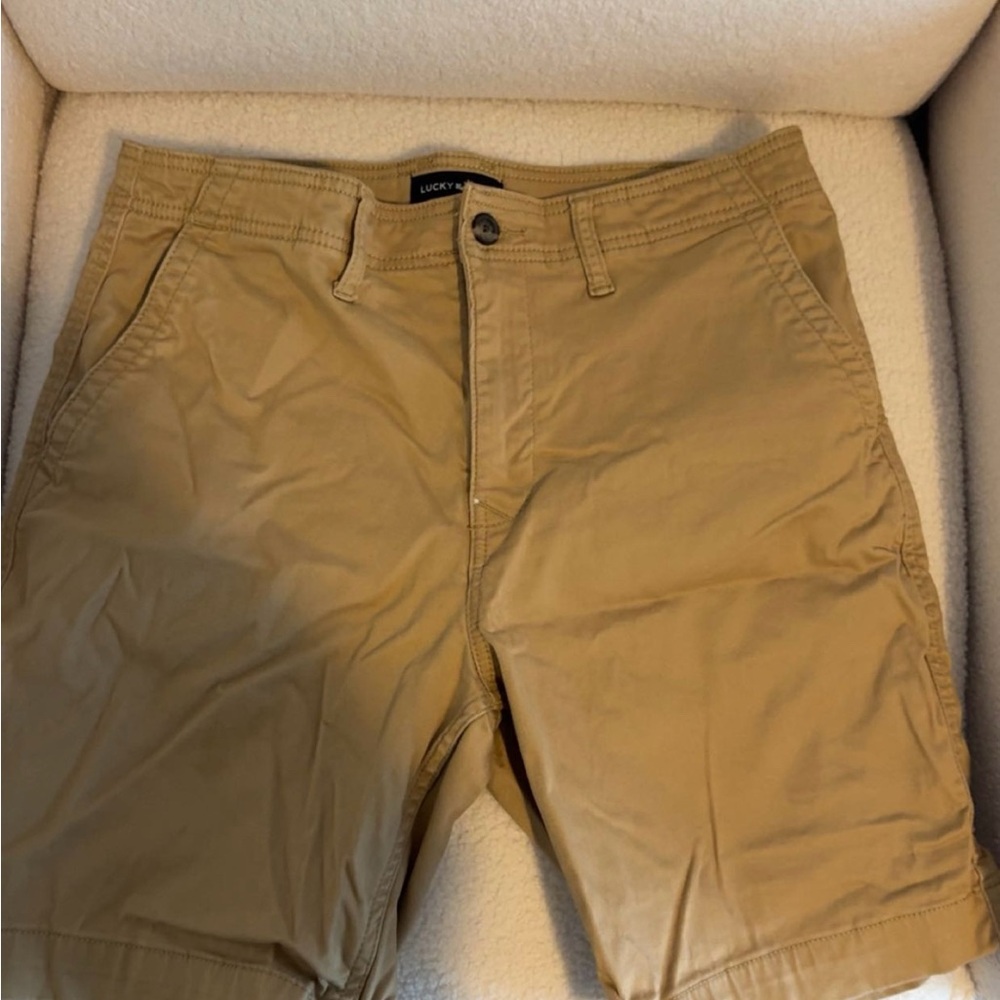 Lucky Brand Khaki Men's Flat Front Shorts